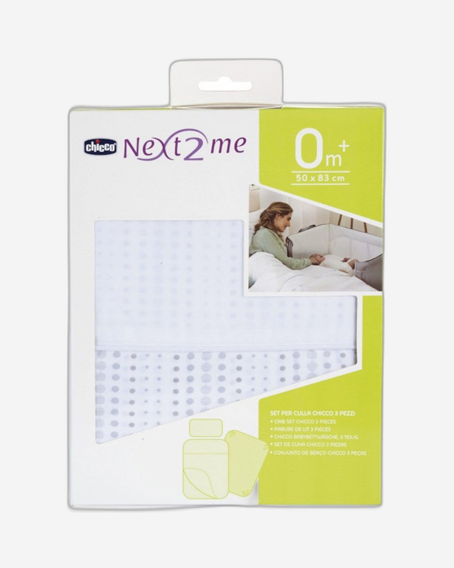 CHICCO CRIB SET 2 PCS FITTED SHEETS FOR NEXT2ME AIR/MAGIC AIR