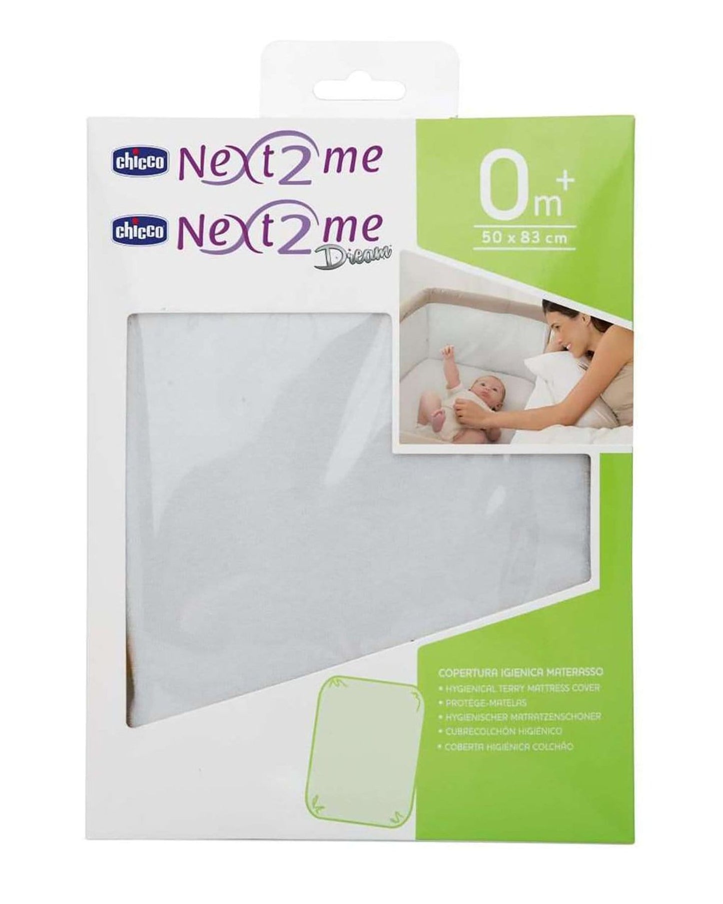 CHICCO PROTECTIVE TERRY MATTRESS COVER WHITE