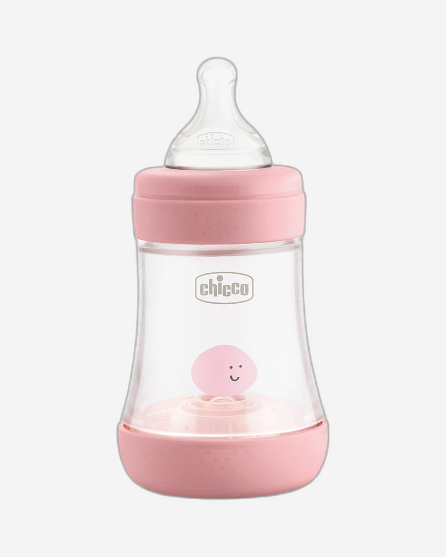 CHICCO PERFECT 5 FEEDING BOTTLE 150ML SLOW FLOW 0M+ SILICONE PINK