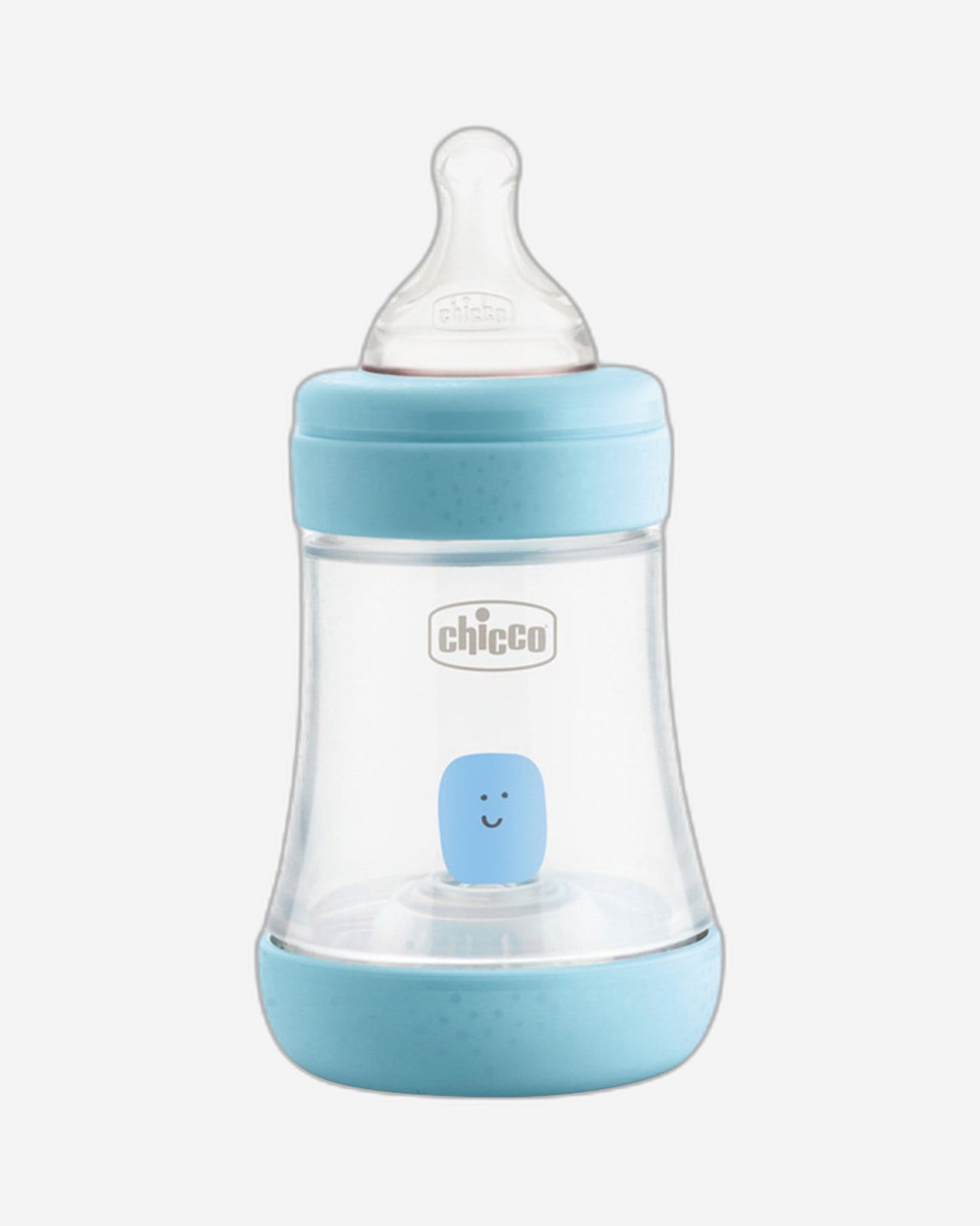 CHICCO PERFECT 5 FEEDING BOTTLE 150ML SLOW FLOW 0M+ SILICONE BLUE