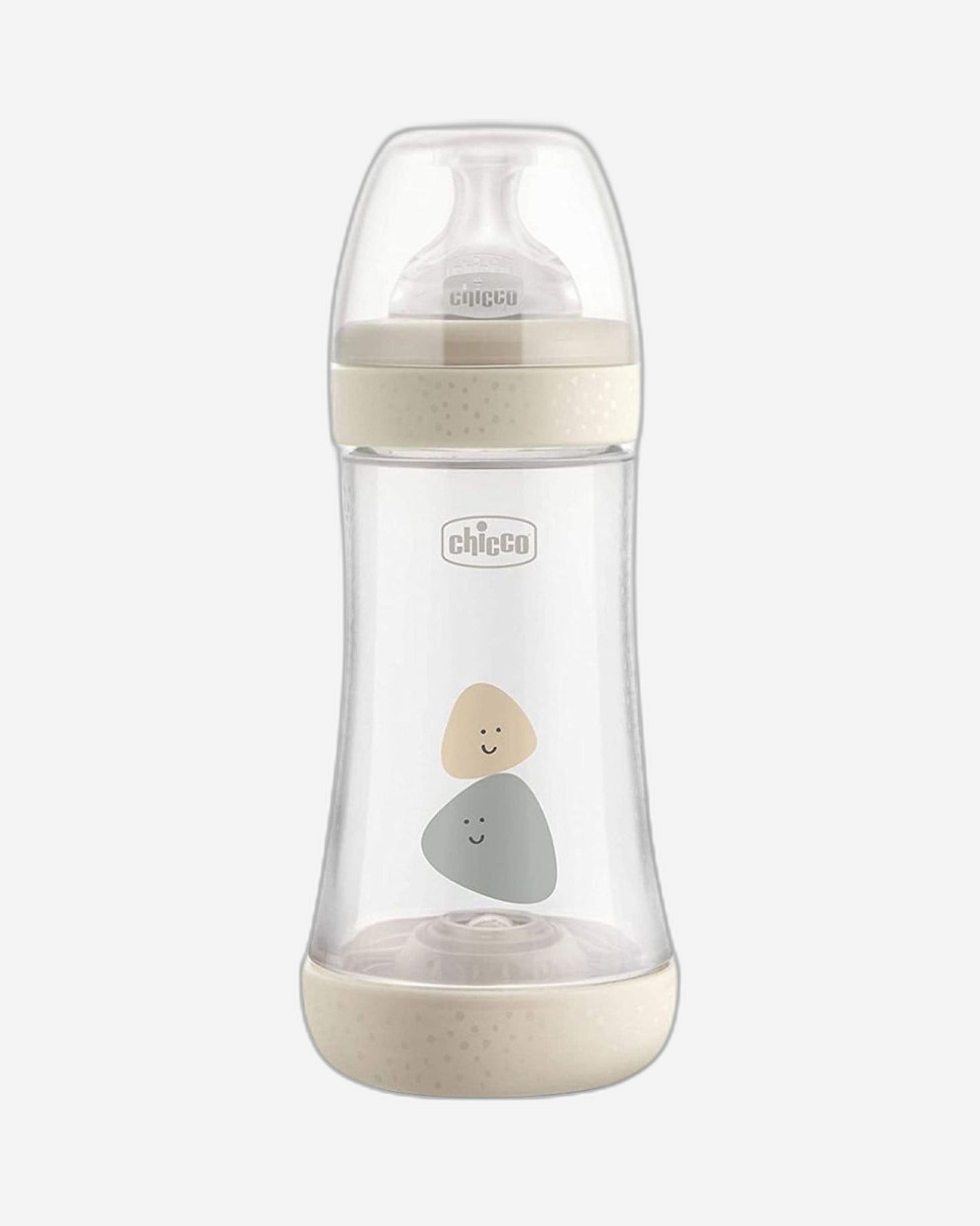 CHICCO PERFECT 5 FEEDING BOTTLE 240ML MEDIUM FLOW 2M+ SILICONE NEUTRAL