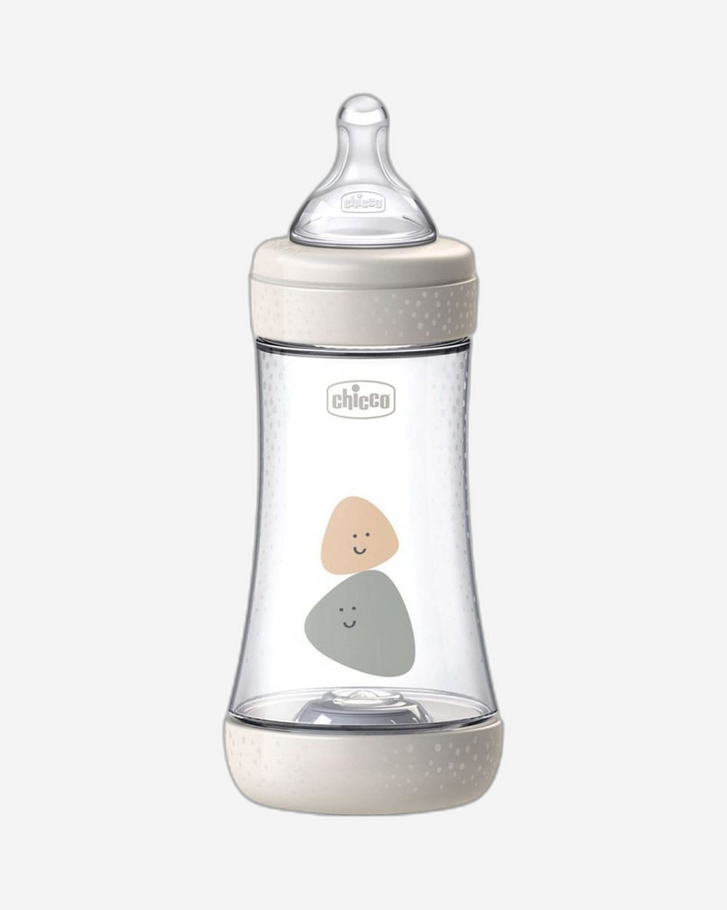 CHICCO PERFECT 5 FEEDING BOTTLE 240ML MEDIUM FLOW 2M+ SILICONE NEUTRAL