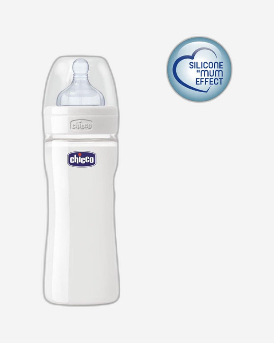 WELL-BEING GLASS BOTTLE - 240ML REGULAR FLOW NEUTRAL SILICONE