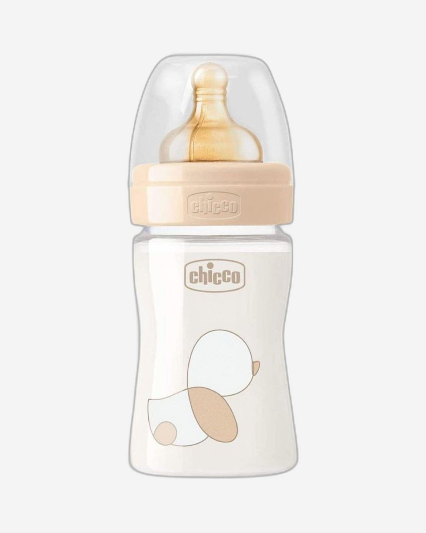 CHICCO ORIGINAL TOUCH GLASS BOTTLE 150ML SLOW FLOW 0M+ LATEX NEUTRAL