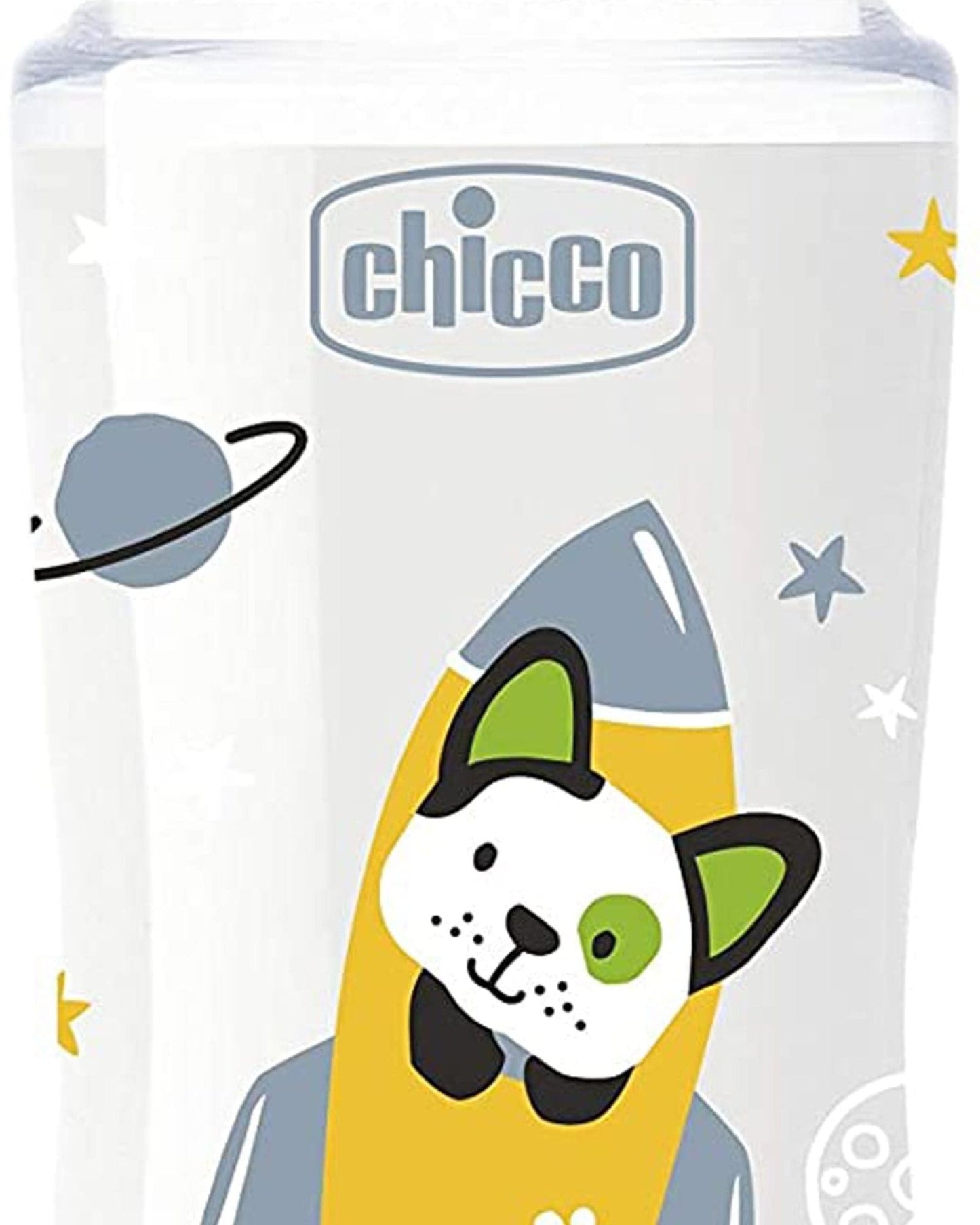 CHICCO WELL-BEING PLASTIC BOTTLE 330ML FAST FLOW 4M+ SILICONE NEUTRAL