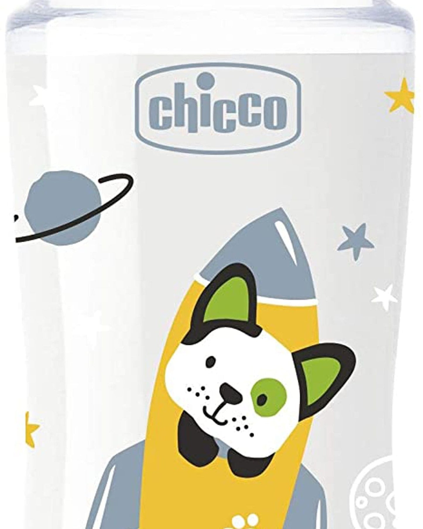 CHICCO WELL-BEING PLASTIC BOTTLE 330ML FAST FLOW 4M+ SILICONE NEUTRAL