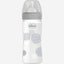 CHICCO WELL-BEING GLASS BOTTLE 240ML SLOW FLOW 0M+ SILICONE NEUTRAL