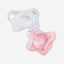 CHICCO PHYSIOFORMA¿ MINI SOFT SILICONE SOOTHER 0-2M 2PCS  PINK