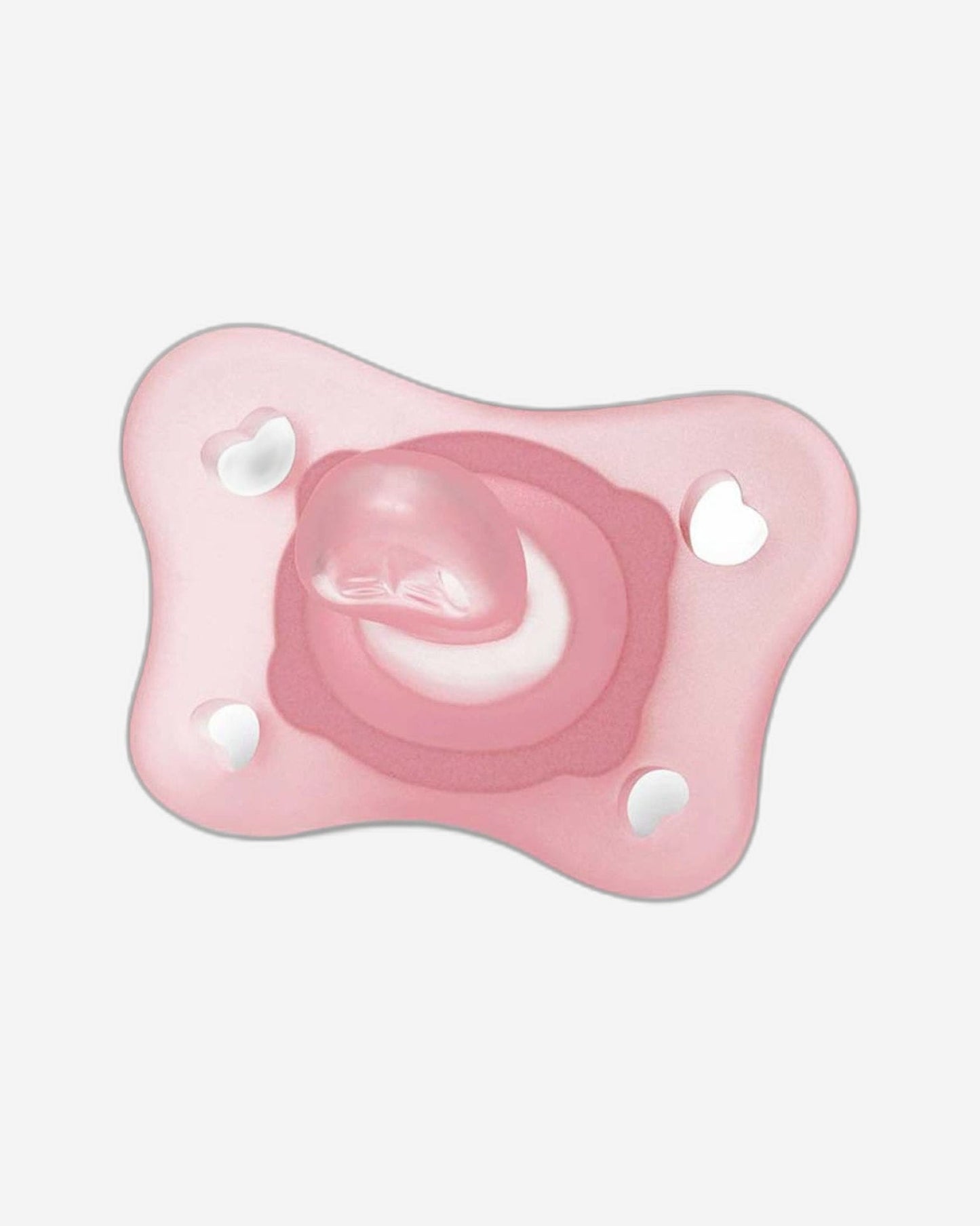 CHICCO PHYSIOFORMA¿ MINI SOFT SILICONE SOOTHER 0-2M 2PCS  PINK