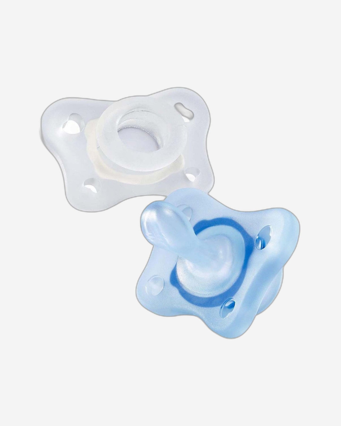CHICCO PHYSIOFORMA¿ MINI SOFT SILICONE SOOTHER 0-2M 2PCS  BLUE