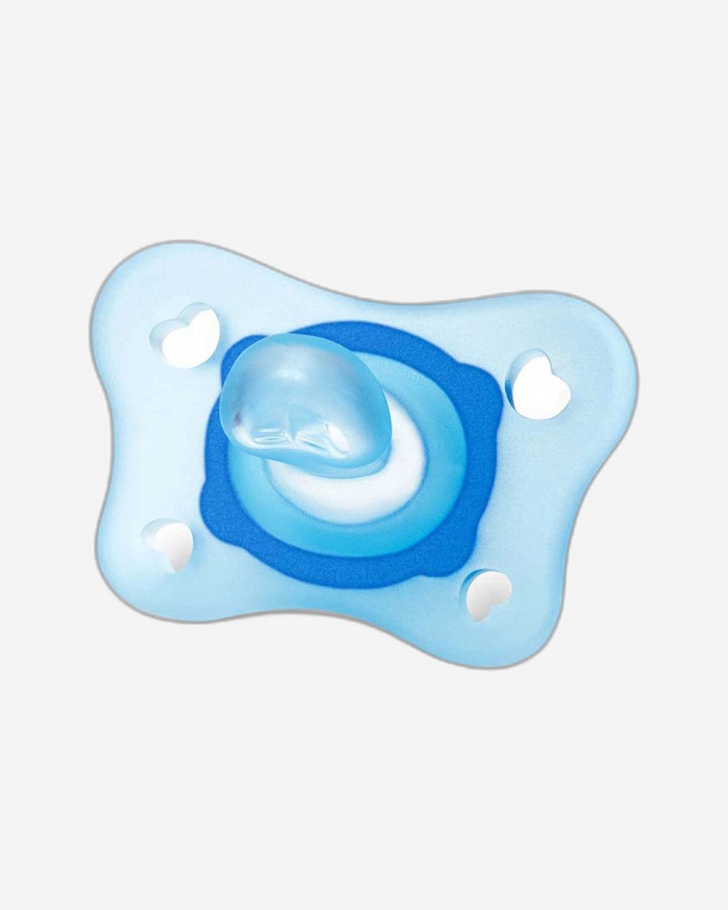 CHICCO PHYSIOFORMA¿ MINI SOFT SILICONE SOOTHER 0-2M 2PCS  BLUE