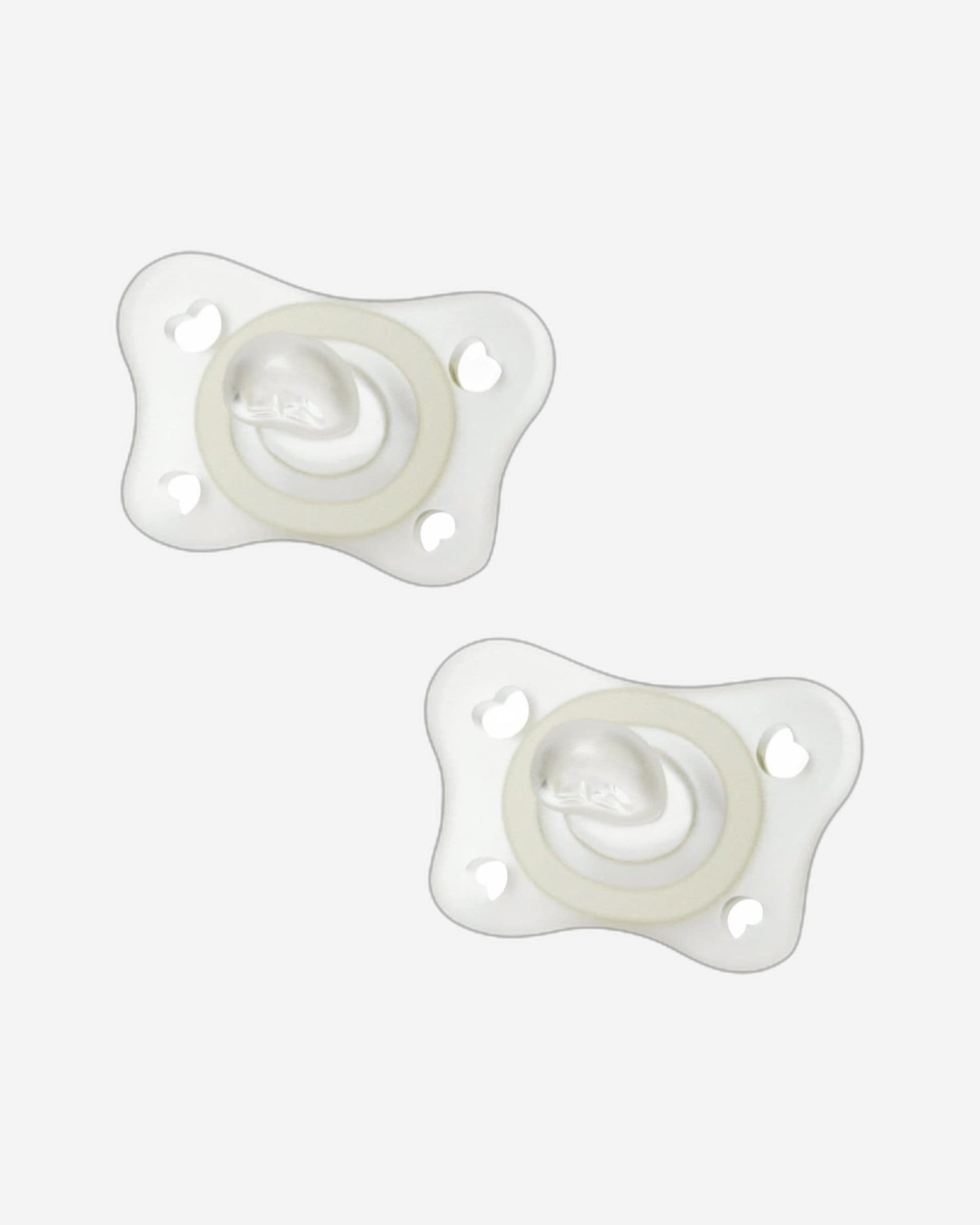 CHICCO PHYSIOFORMA MINI SOFT SILICONE SOOTHER 2-6M 2PCS GLOW IN THE DARK