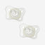 CHICCO PHYSIOFORMA MINI SOFT SILICONE SOOTHER 2-6M 2PCS GLOW IN THE DARK