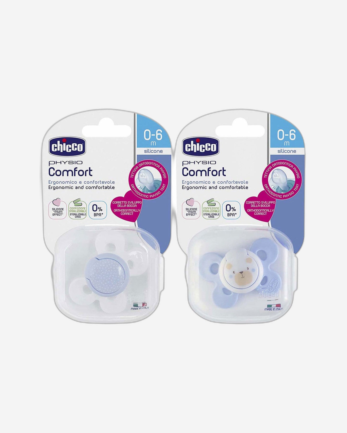 CHICCO PHYSIO COMFORT LIGHT BLUE 0-6M 1PC