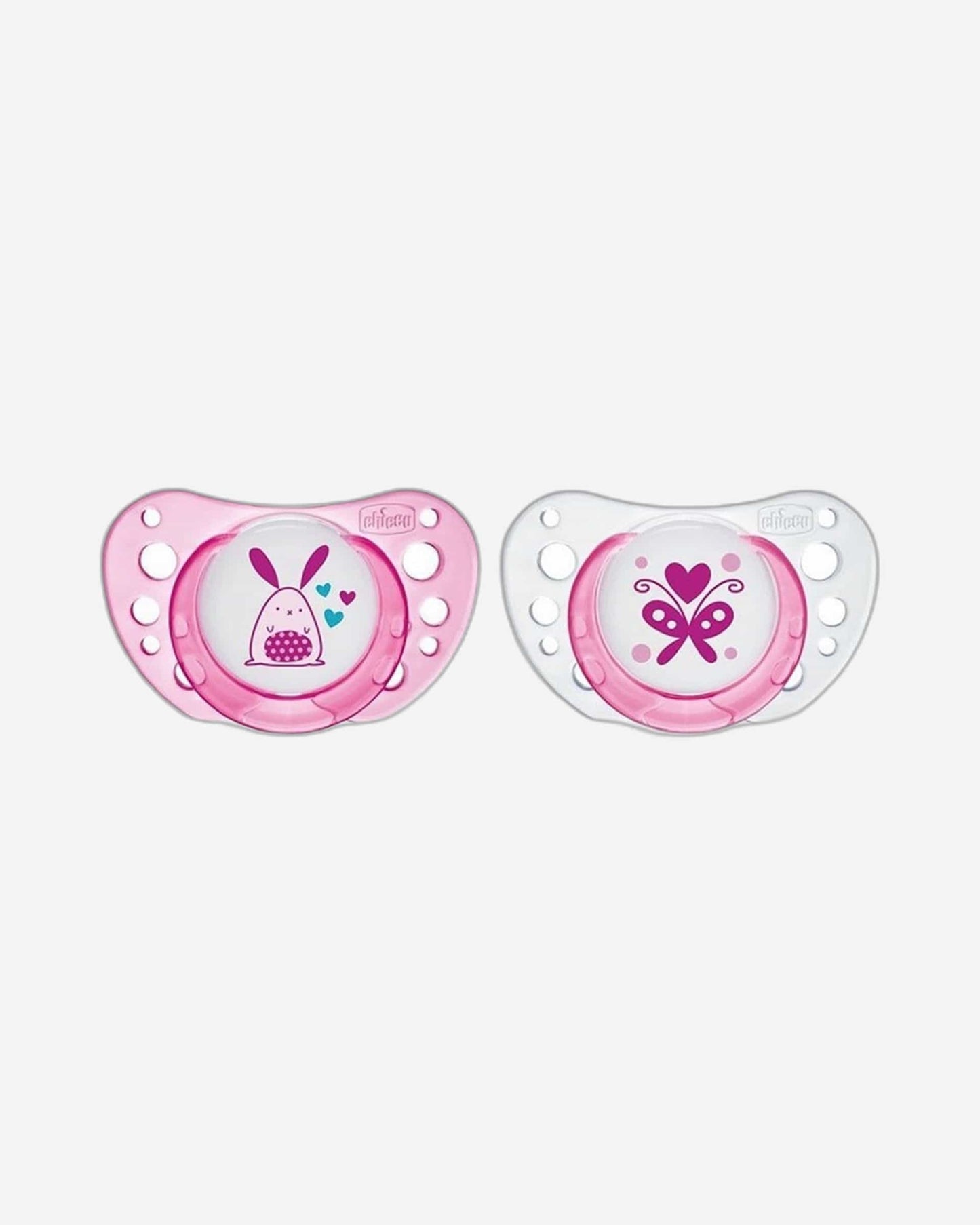 CHICCO SOOTHER PHYSIO AIR LATEX 0-6M PINK 2 PIECES
