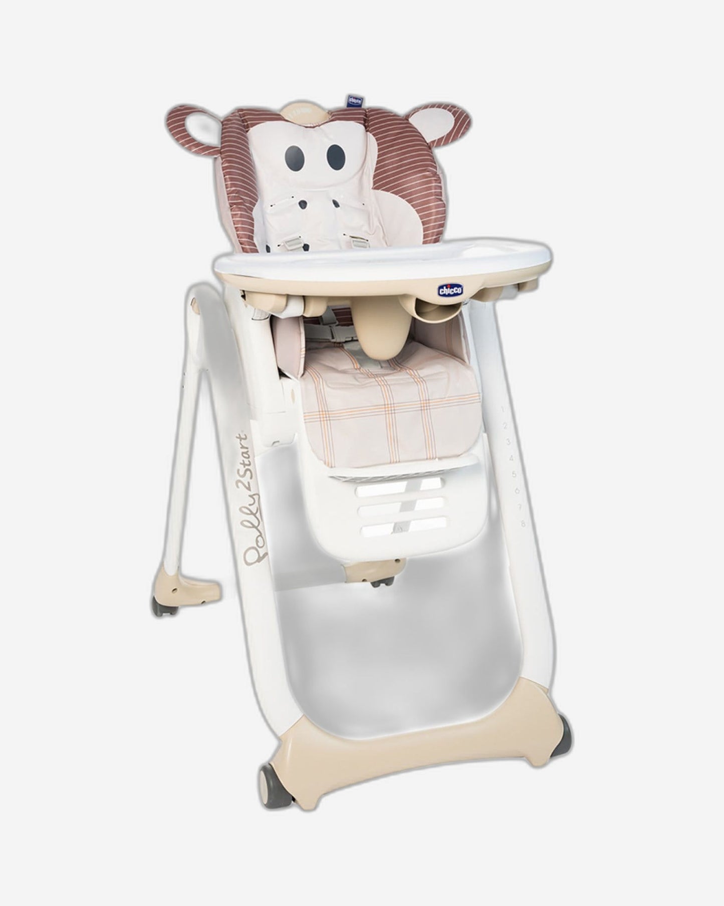 CHICCO POLLY 2 START HIGHCHAIR 0M-3Y MONKEY