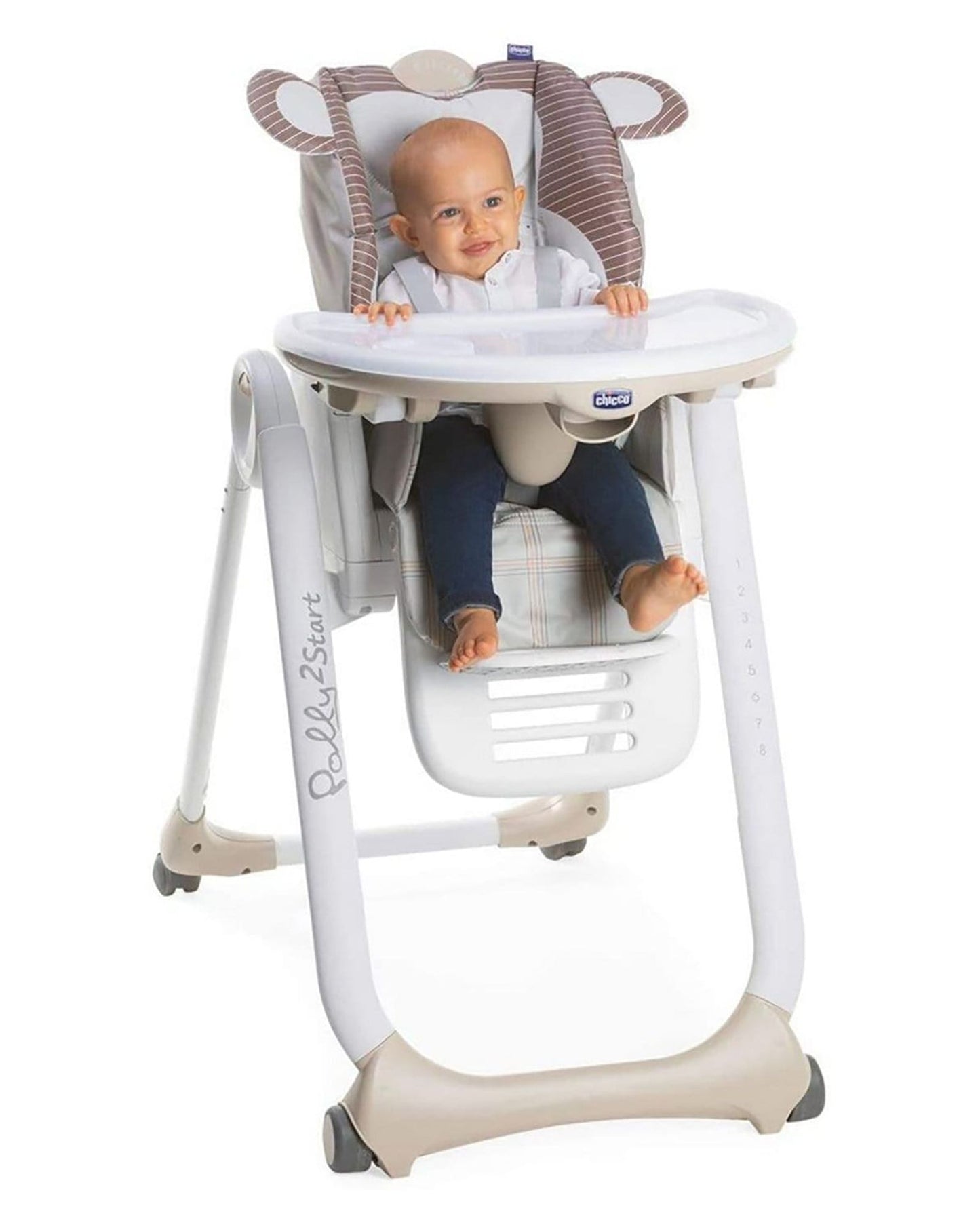 CHICCO POLLY 2 START HIGHCHAIR 0M-3Y MONKEY