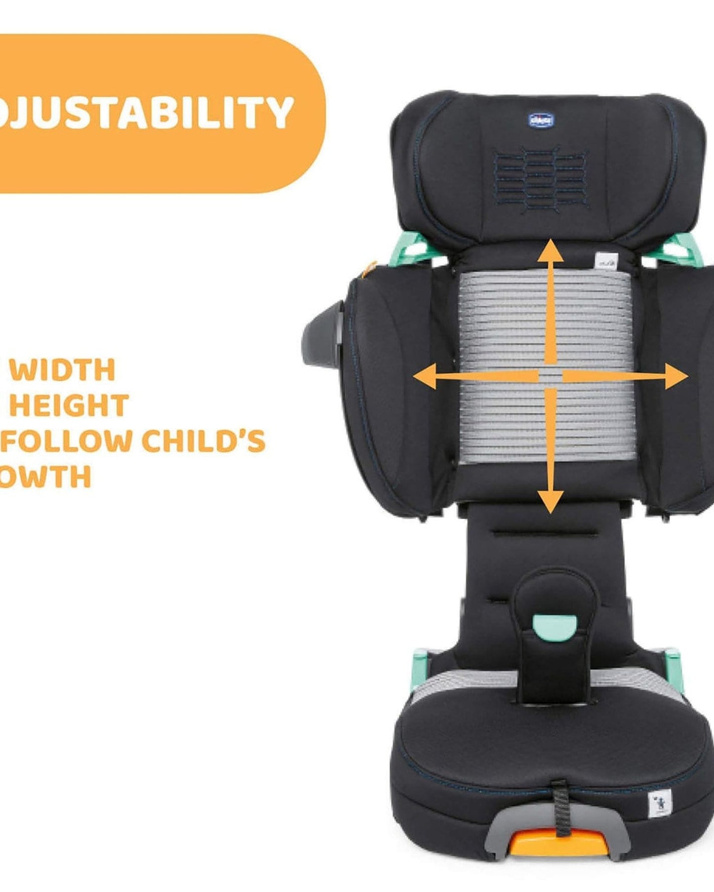 CHICCO FOLD&GO I-SIZE AIR B.CAR SEAT BLACK AIR