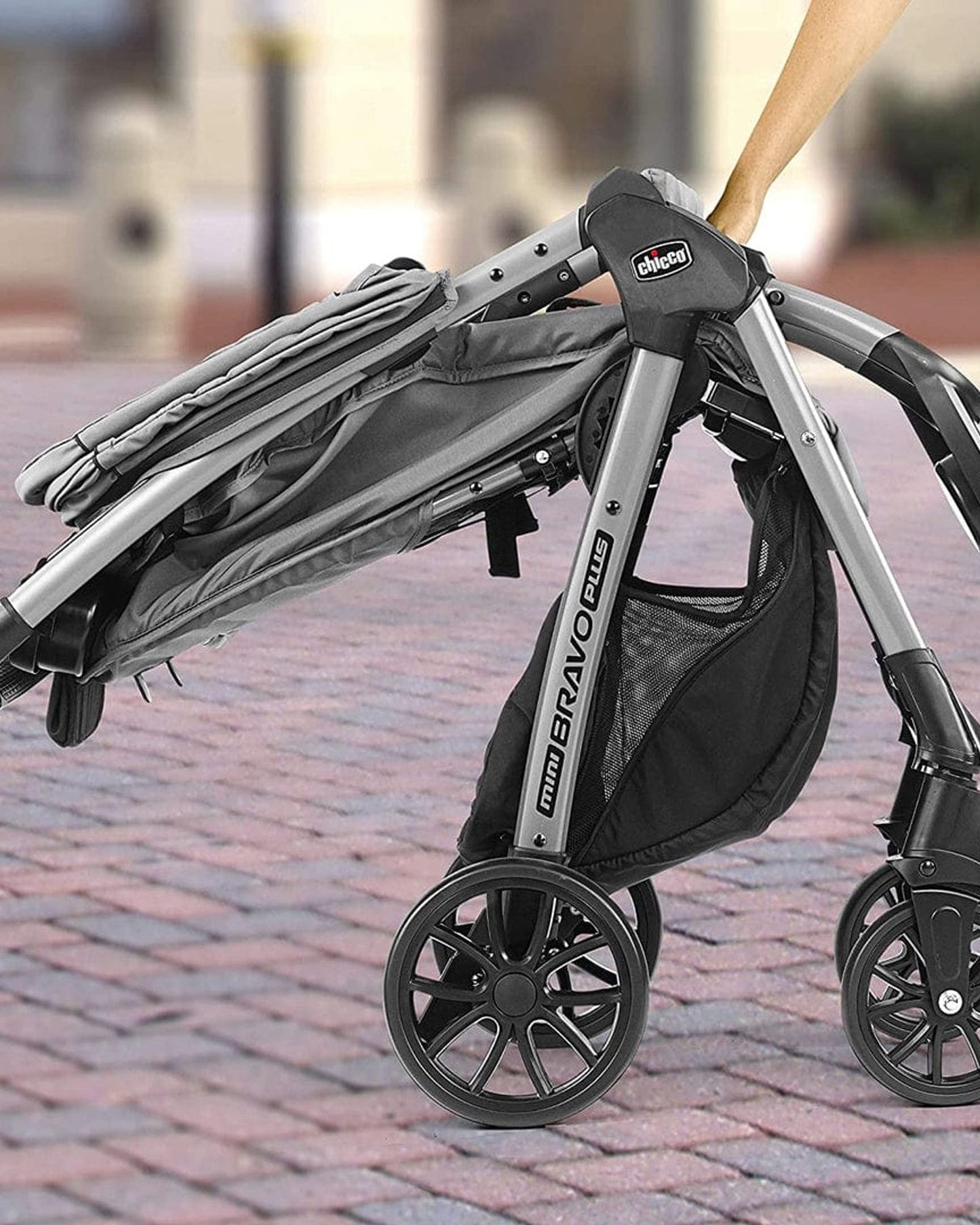 CHICCO MINI BRAVO PLUS TRAVEL SYSTEM SLATE