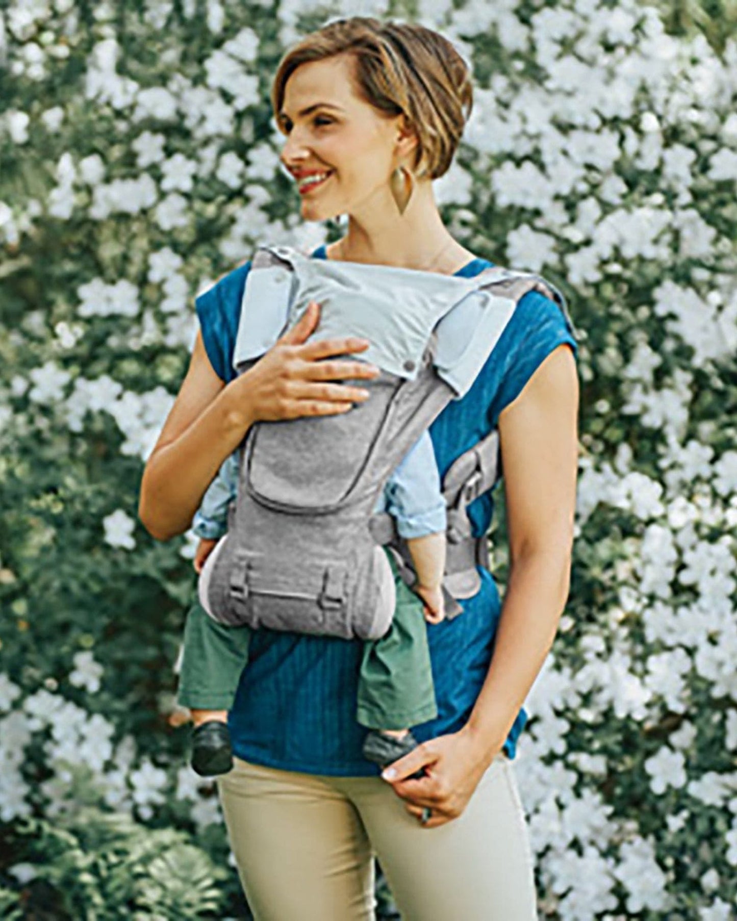 CHICCO SIDEKICK PLUS HIP SEAT CARRIER 0-36M DENIM