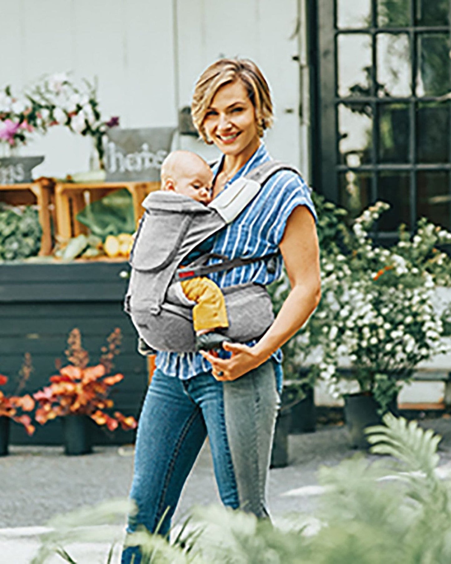 CHICCO SIDEKICK PLUS HIP SEAT CARRIER 0-36M DENIM