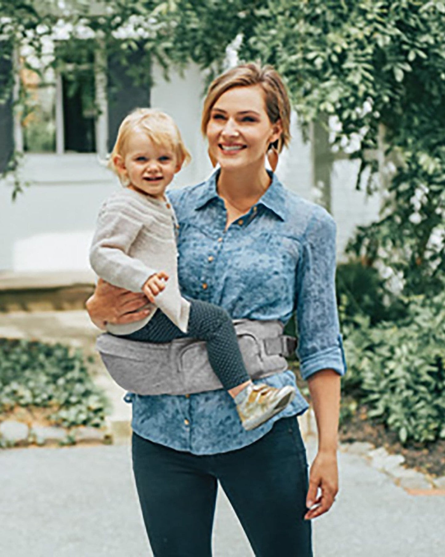 CHICCO SIDEKICK PLUS HIP SEAT CARRIER 0-36M DENIM