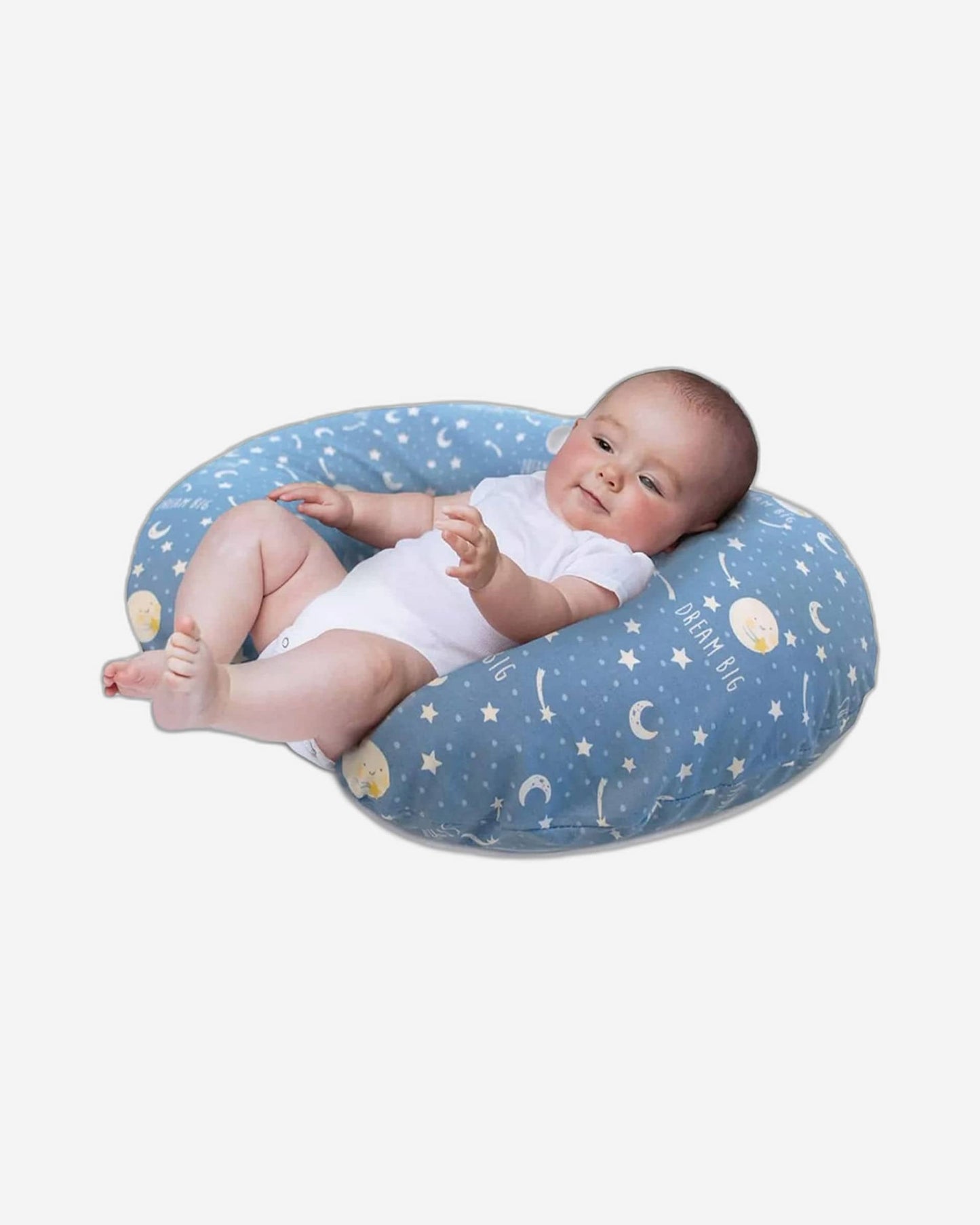 CHICCO BOPPY PILLOW WITH COTTON SLIPCOVER MOON AND STARS