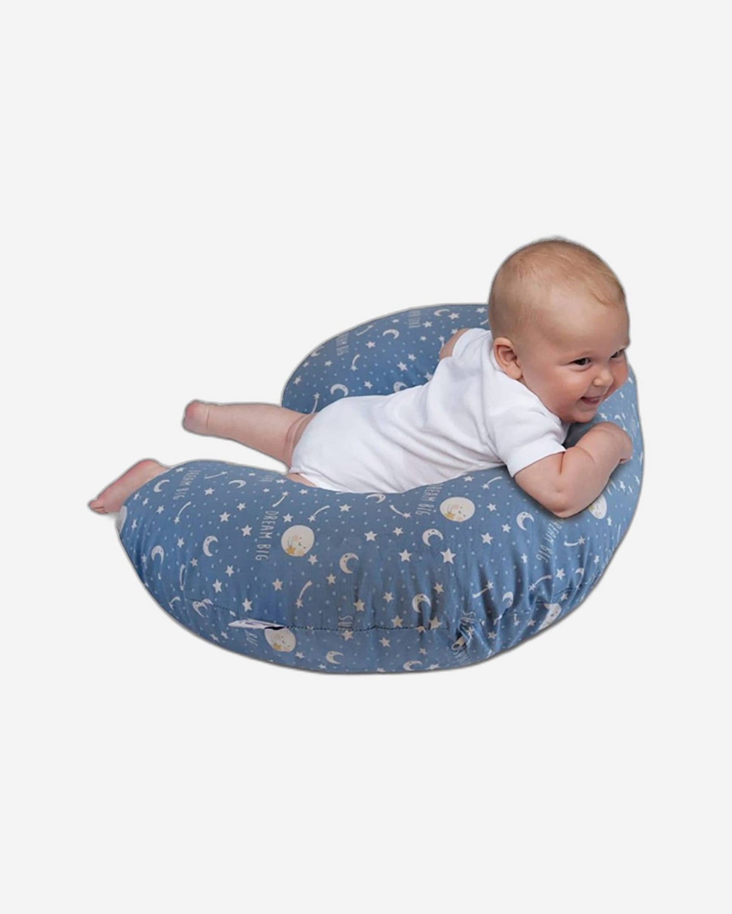 CHICCO BOPPY PILLOW WITH COTTON SLIPCOVER MOON AND STARS