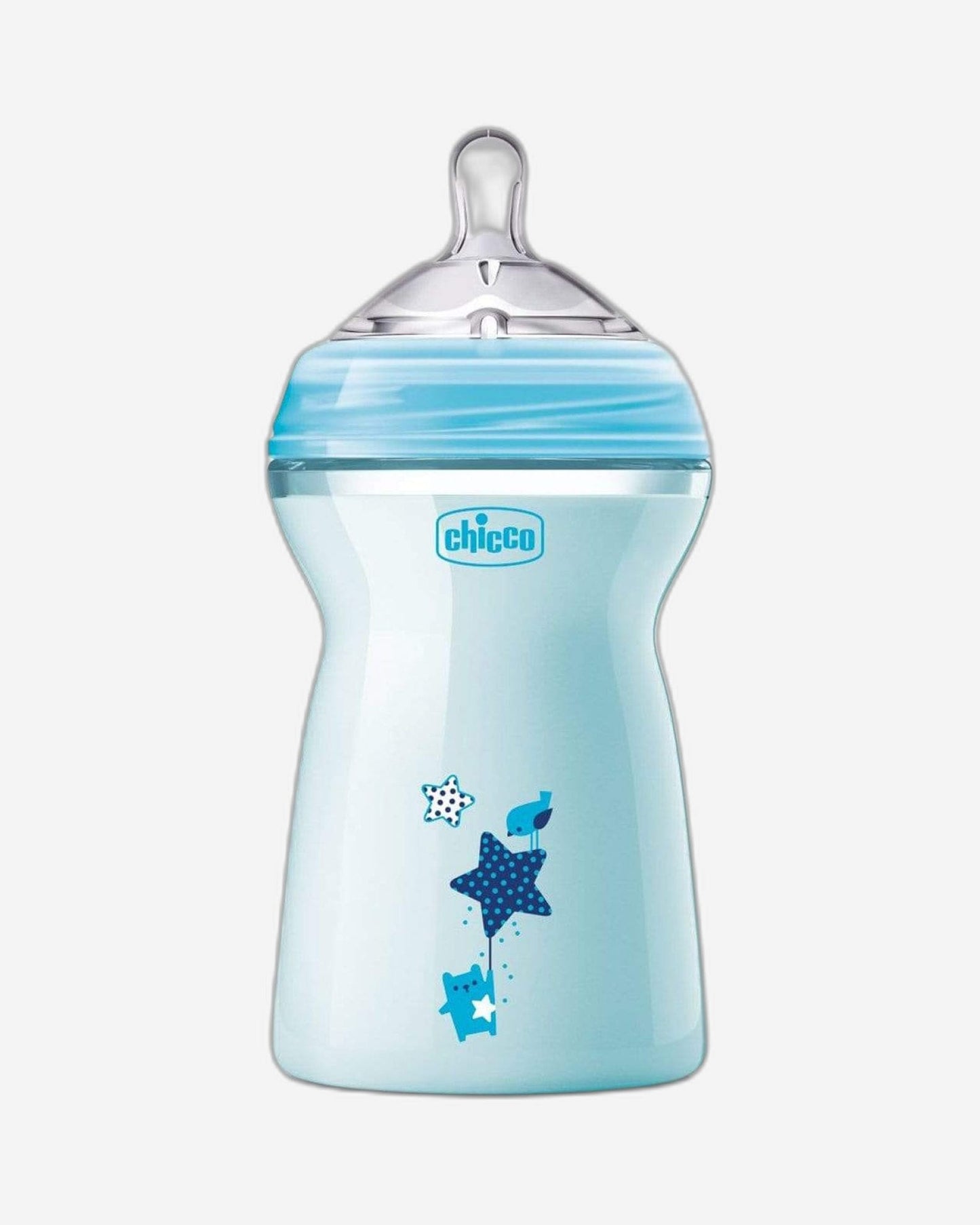 Chicco Natural Feeling Feeding Bottle for 6 Months and Above Baby 330ml - Light Blue - CH80837-21