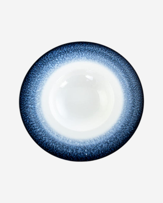Shallow Reactive Scandi Soup Plate 24cm Blue
