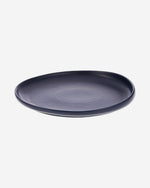 Shallow 27cm Porcelain Dinner Plate - Matte Dark Blue | Stylish & Durable Kitchen Tableware