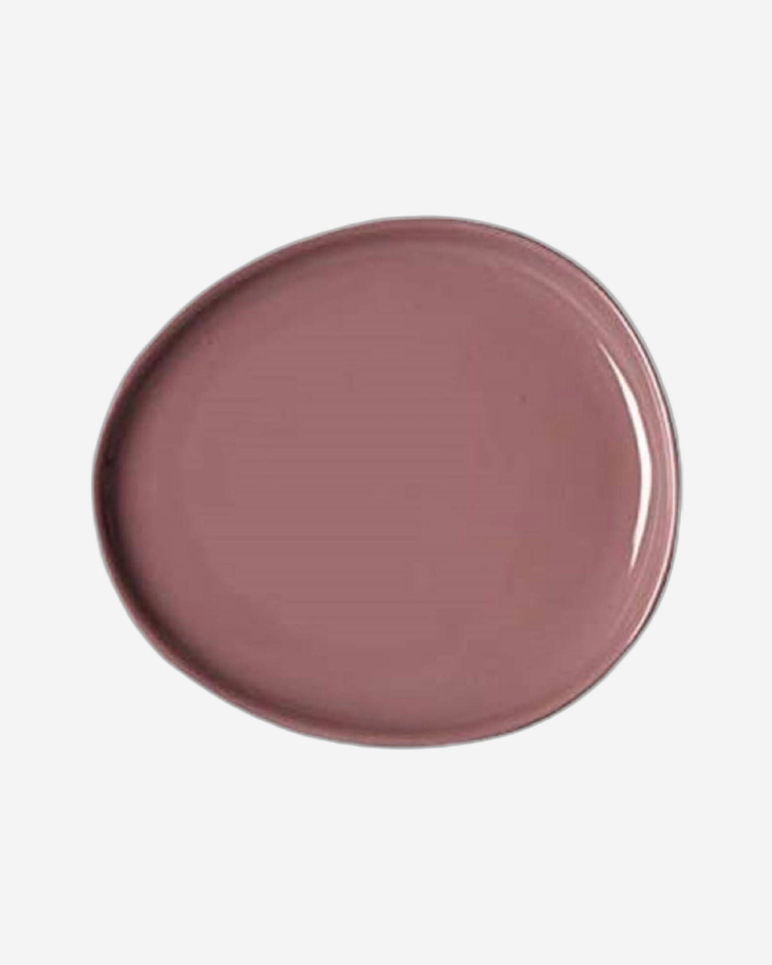 Shallow 27cm Porcelain Dinner Plate - Shiny Purple | Elegant & Durable Kitchen Tableware