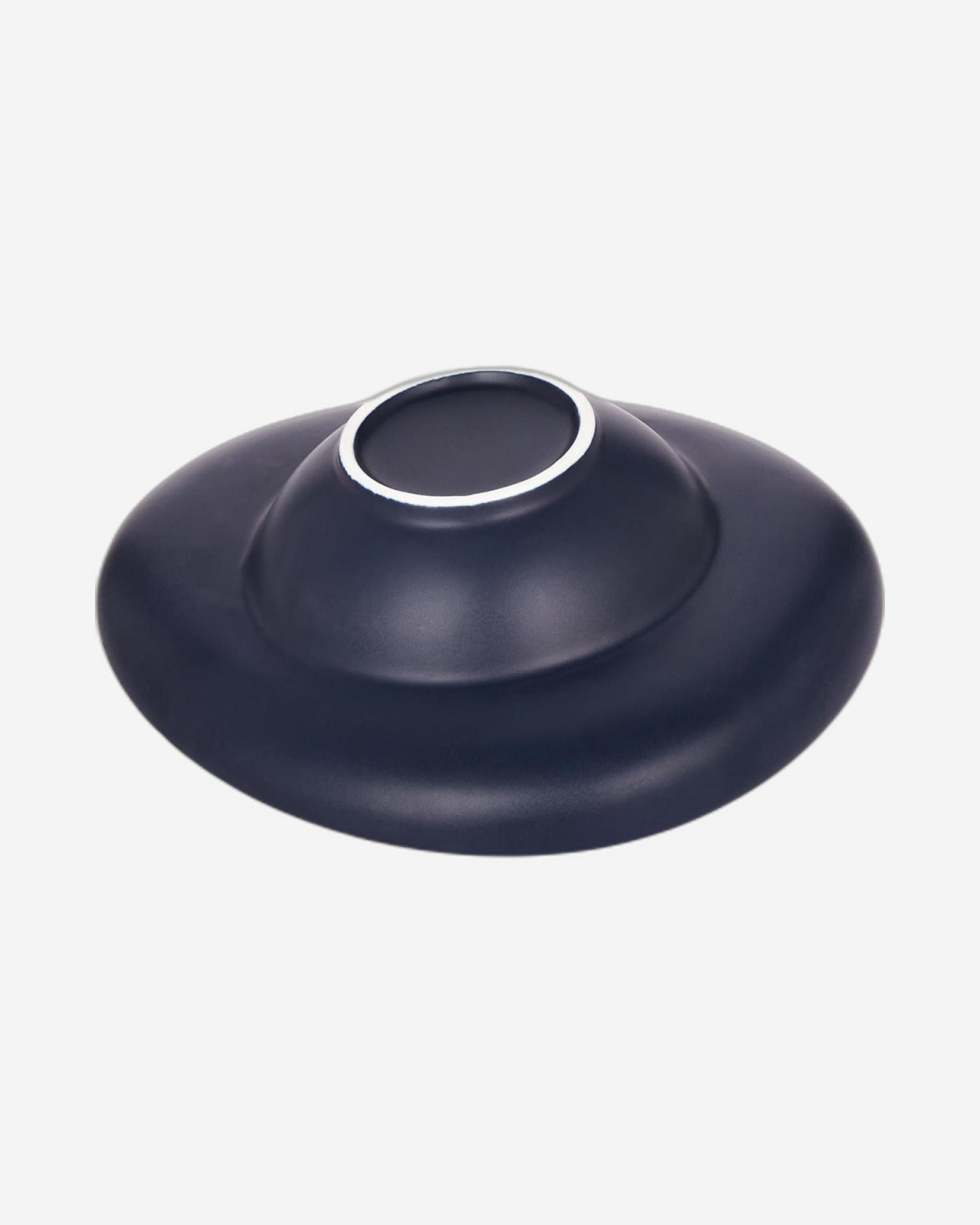 Shallow 24cm Pasta Plate - Matt Dark Blue | Elegant and Durable Kitchen Tableware