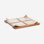 Shallow Serving Platter with 4 Small Dishes - 24.5x24.5x4cm | Ceramic Serving Tray Set for Appetizers, Snacks, and Dips