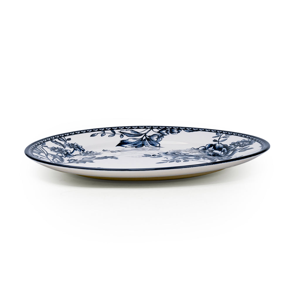 Claytan Rhapsody Collection 12-Inch Dark Blue Ceramic Chop Plate (Set of 1)