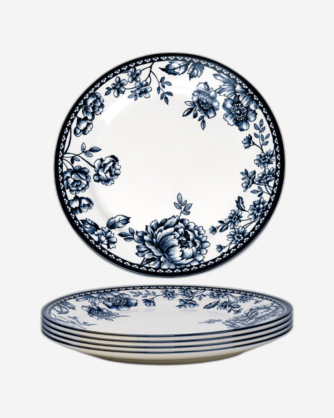 Claytan Rhapsody 10.5-Inch Dark Blue Ceramic Dinner Plate - Set of 1