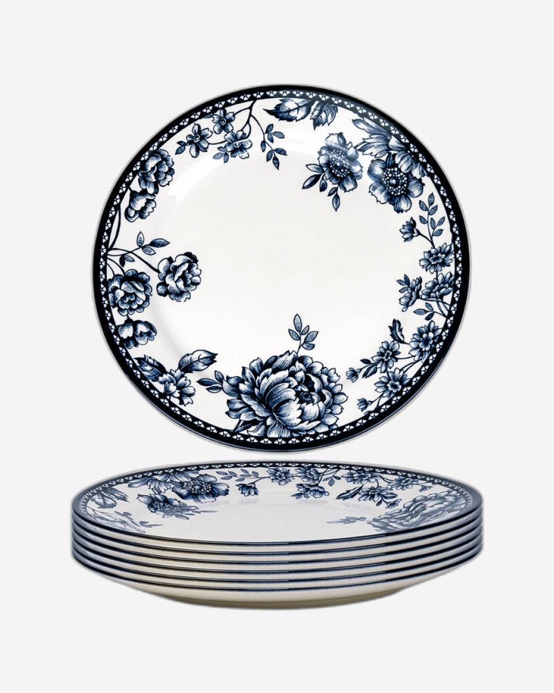 Claytan Rhapsody 10.5-Inch Dark Blue Ceramic Dinner Plate - Set of 1