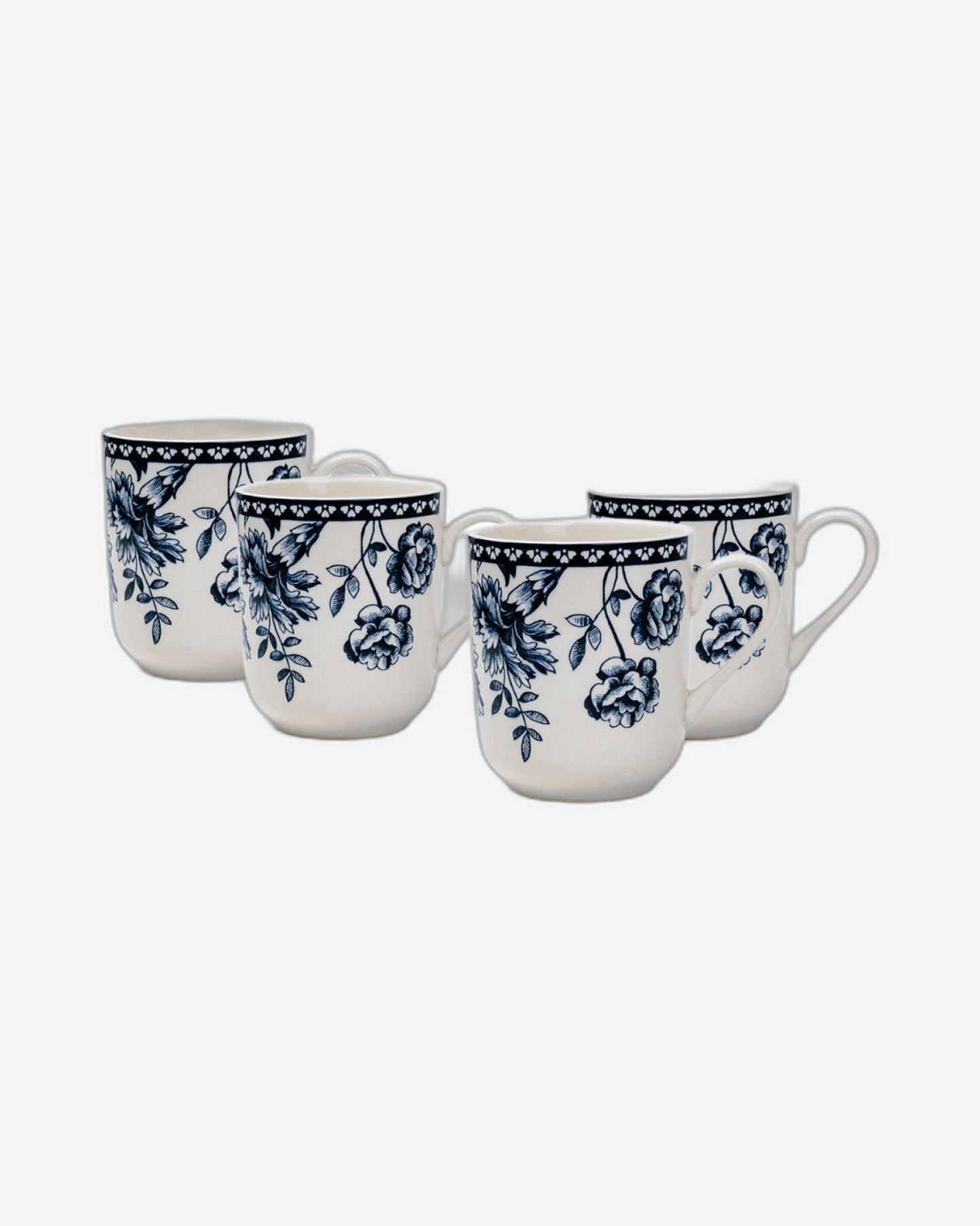 Claytan Rhapsody 370ml Dark Blue Ceramic Mug (Set of 1)