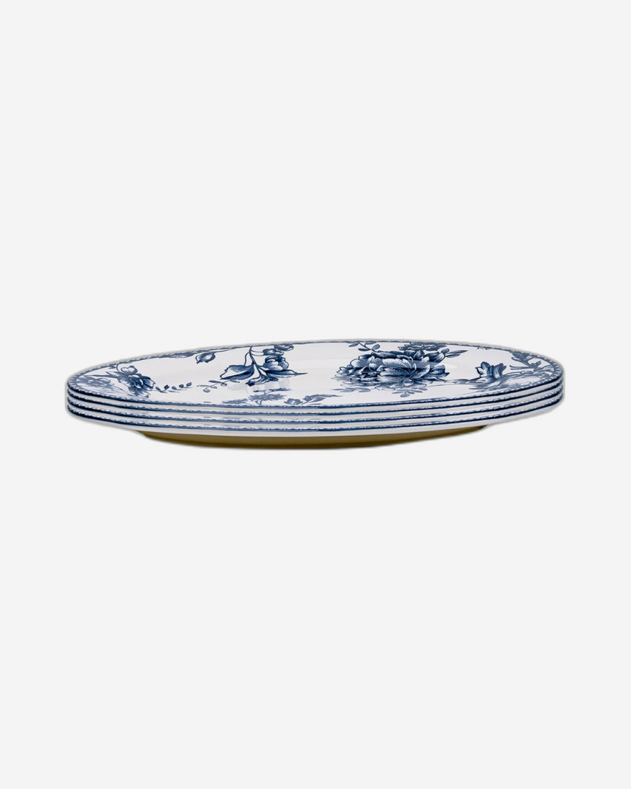 Claytan Rhapsody 14.2-Inch Dark Blue Ceramic Oval Platter (Set of 1)