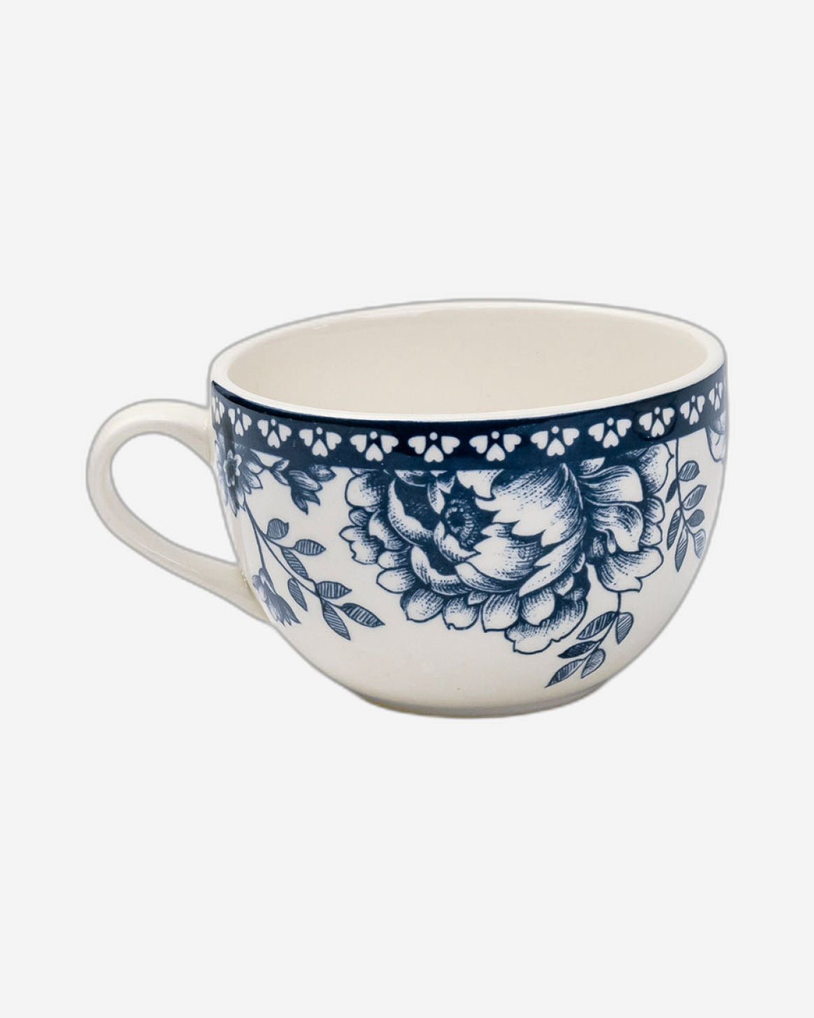 Claytan Rhapsody 240ml Dark Blue Ceramic Cup & Saucer Set (Set of 1)