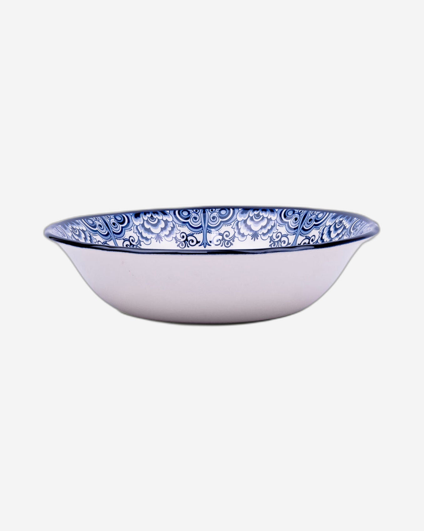 Claytan Lighthouse Blue 9-Inch Ceramic Salad Bowl (Set of 1)