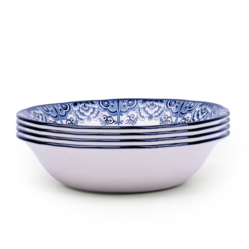 Claytan Lighthouse Blue 9-Inch Ceramic Salad Bowl (Set of 1)