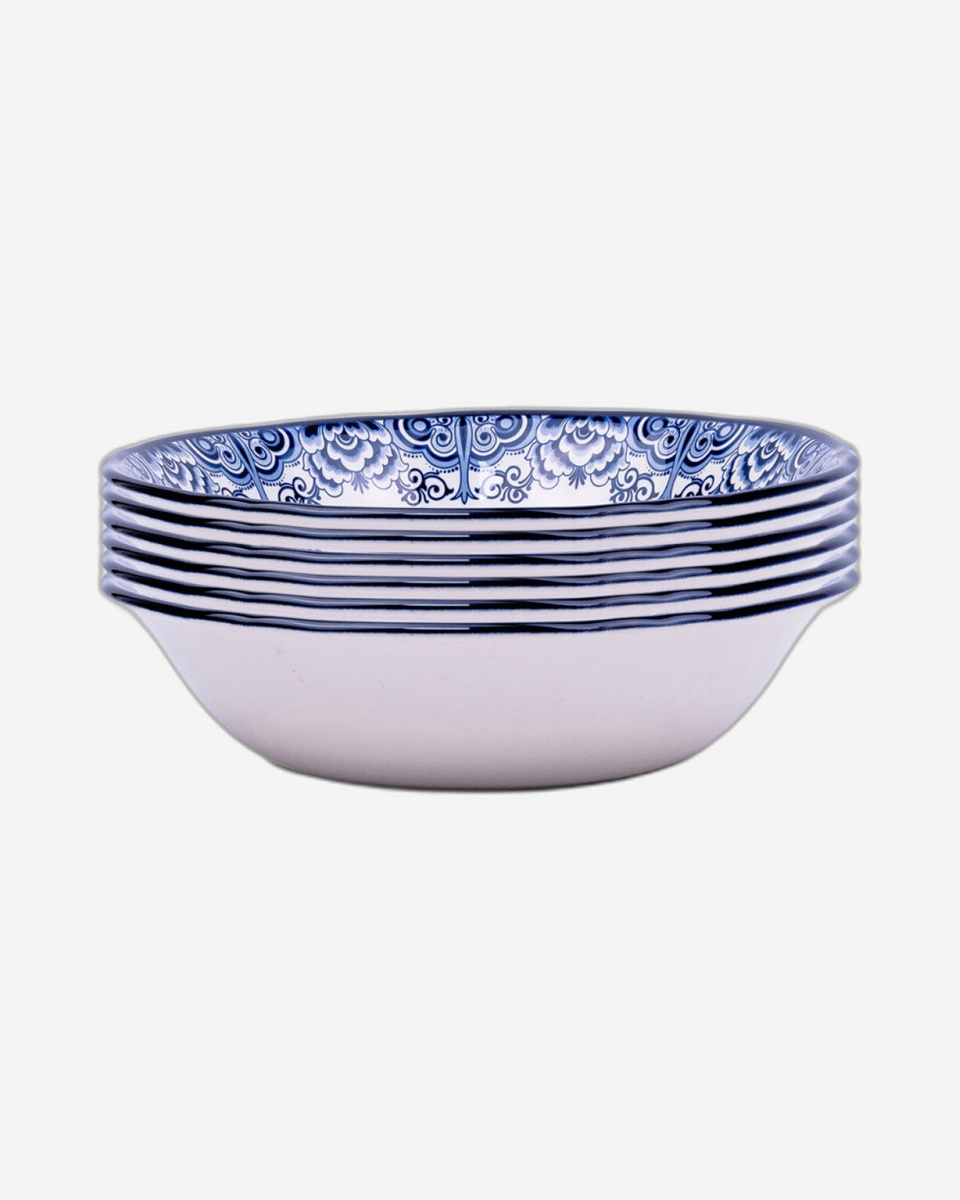Claytan Lighthouse Blue 9-Inch Ceramic Salad Bowl (Set of 1)