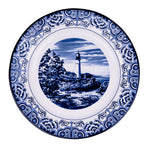 Claytan Lighthouse Blue 10.5-Inch Ceramic Dinner Plate (Set of 1)
