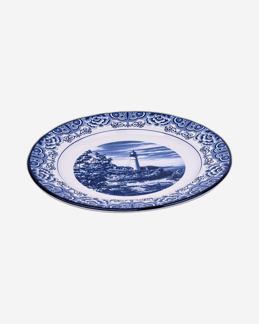Claytan Lighthouse Blue 10.5-Inch Ceramic Dinner Plate (Set of 1)