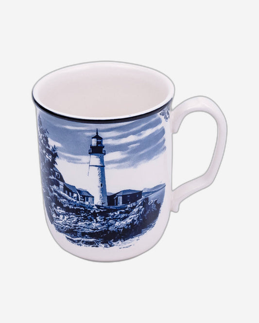 Claytan Lighthouse Blue 370ml Ceramic Mug (set of 1)