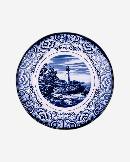 Claytan Lighthouse Blue 8-Inch Ceramic Salad Plate (Set of 1)