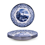 Claytan Lighthouse Blue 8-Inch Ceramic Salad Plate (Set of 1)
