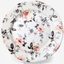 Claytan Jasper Floral Pattern Earthenware Chop Plate, 12.1 Inch, White