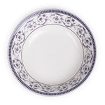 Claytan Callista Purple 9.2-Inch Porcelain Salad Bowl (Purple & White, Set Of 1)
